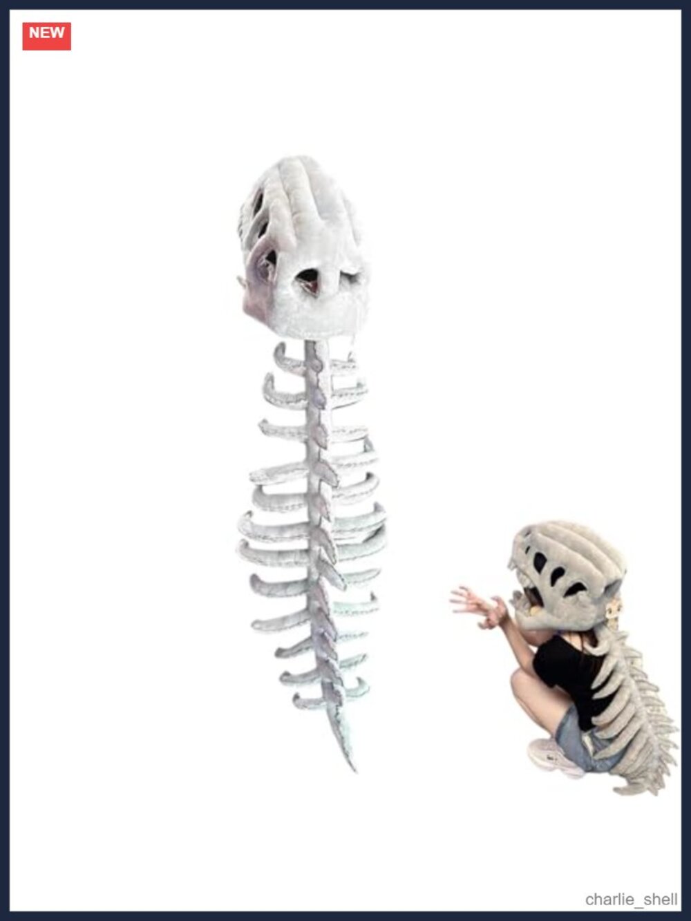 Dinosaur Skeleton Costume 3D Print Halloween Cosplay Plush Zipper